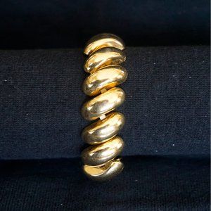 Vintage Napier Dome Link Gold Tone Bracelet